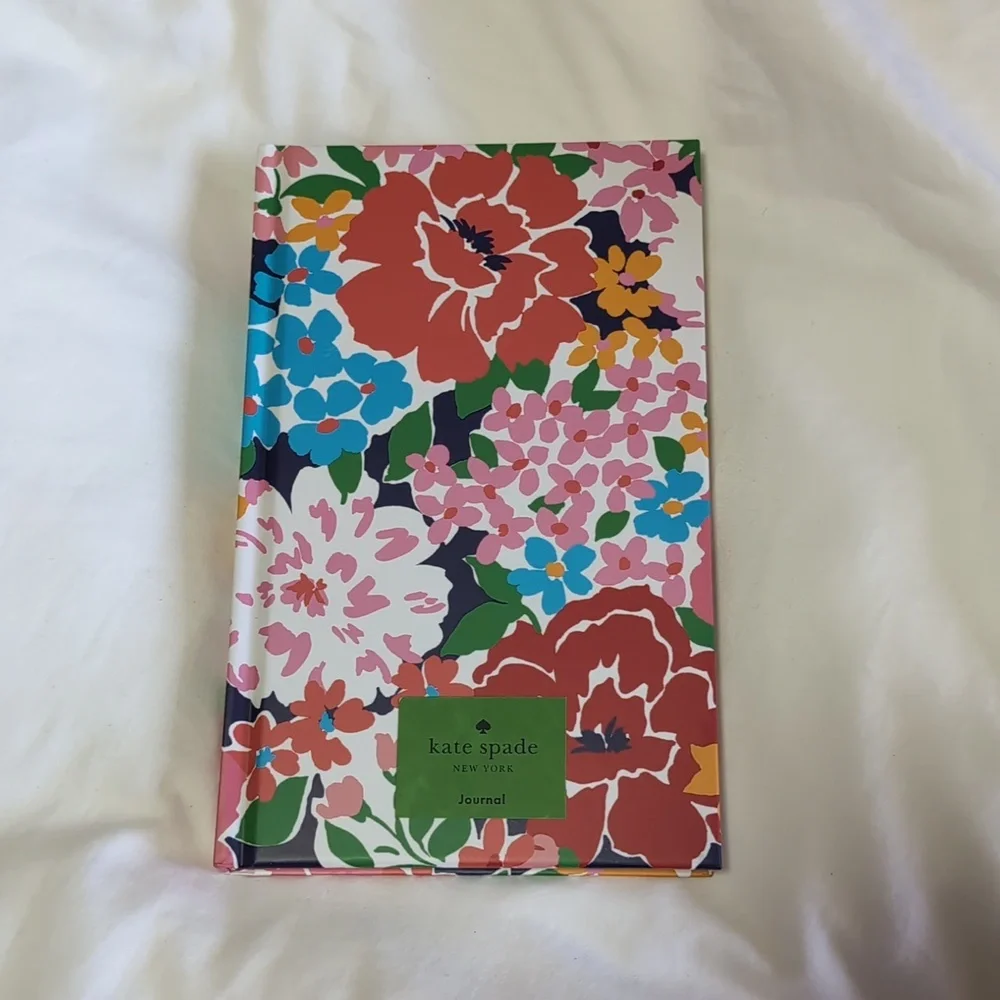Kate Spade Sunset Blooms Colorful Floral Pattern Hardback Ribbon Journal
